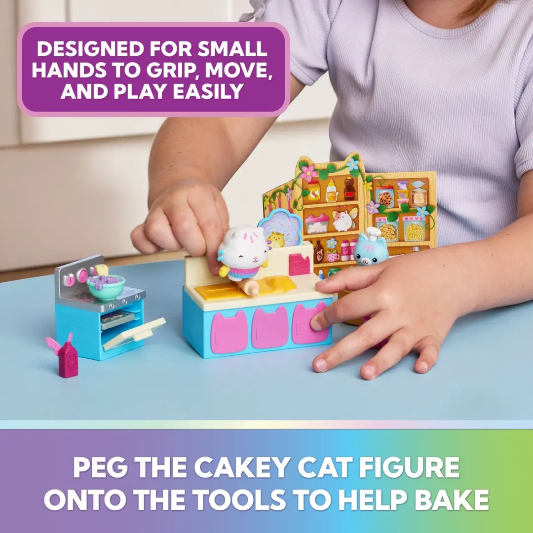 Spin Master Gabby's Poppenhuis Fairylandia Fairy Furniture Set Cakeys Kitchen - Meerkleurig - afbeelding 5 van 6