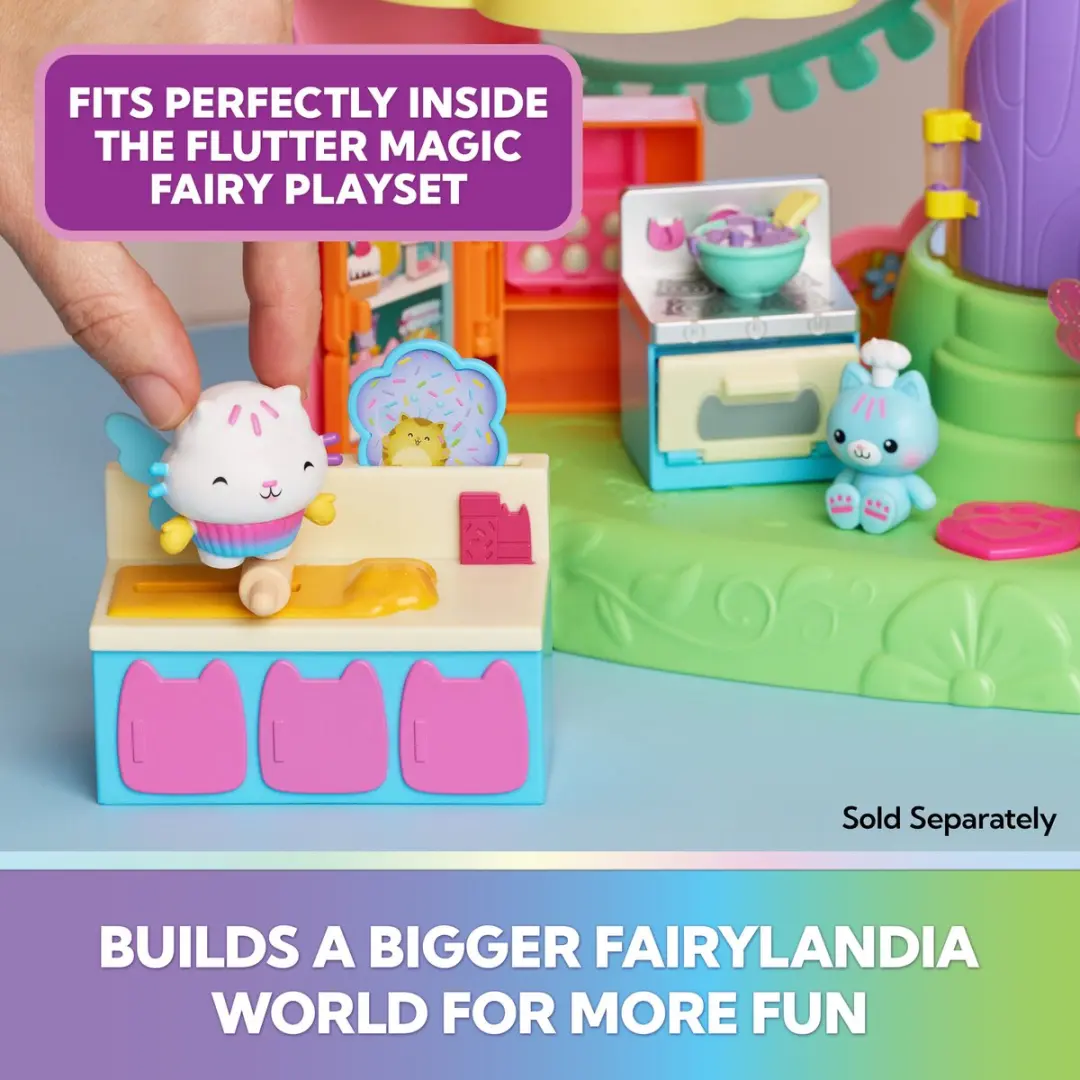 Spin Master Gabby's Poppenhuis Fairylandia Fairy Furniture Set Cakeys Kitchen - Meerkleurig - afbeelding 3 van 6