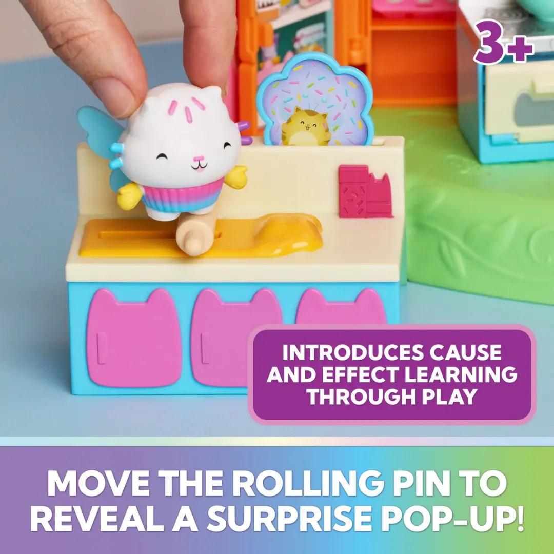 Spin Master Gabby's Poppenhuis Fairylandia Fairy Furniture Set Cakeys Kitchen - Meerkleurig - afbeelding 4 van 6