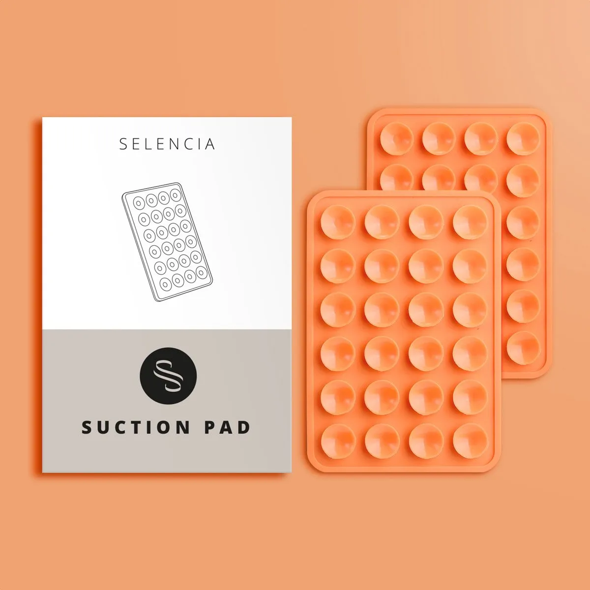 Selencia Octobuddy Popsocket - Oranje - 2 Stuks - afbeelding 6 van 6