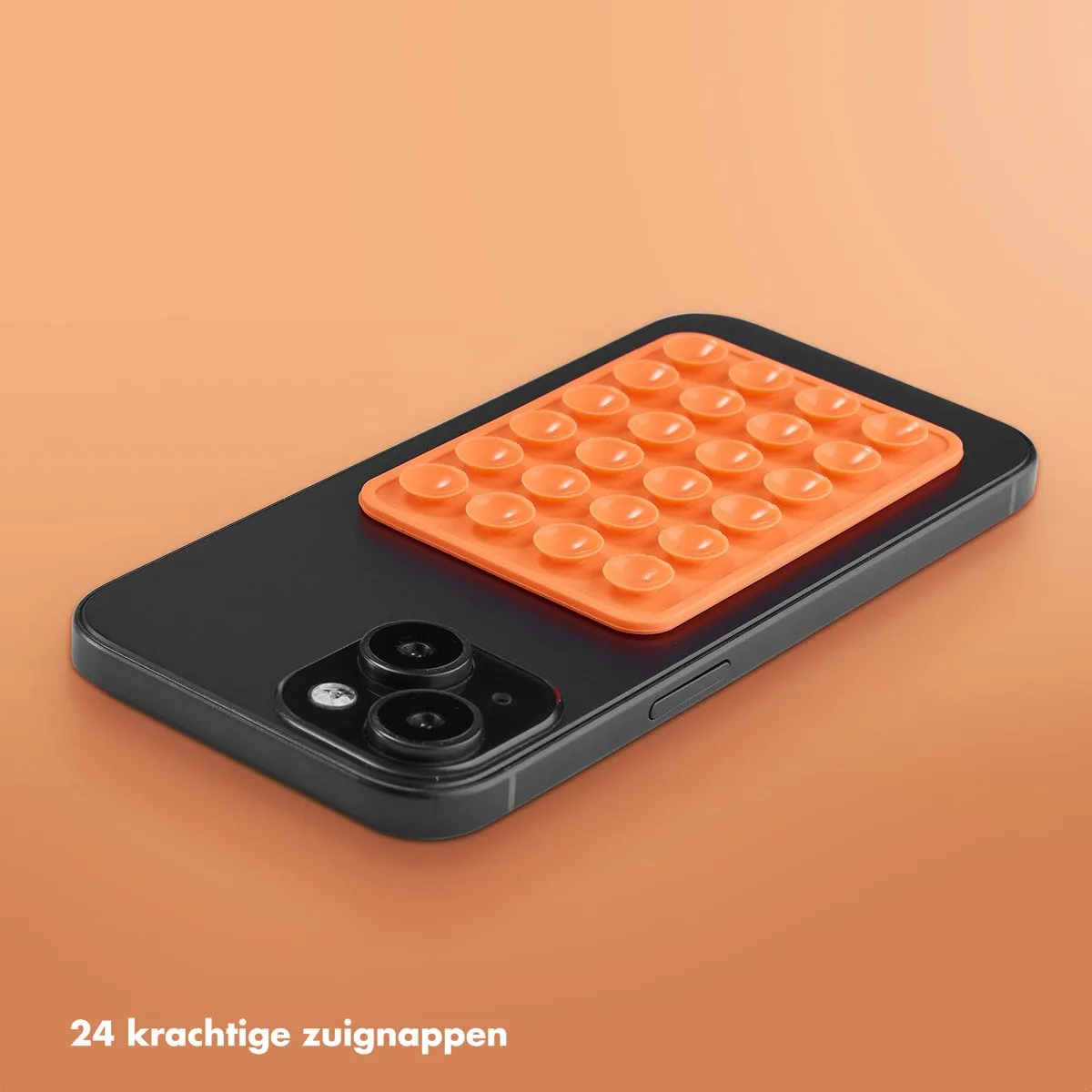Selencia Octobuddy Popsocket - Oranje - 2 Stuks