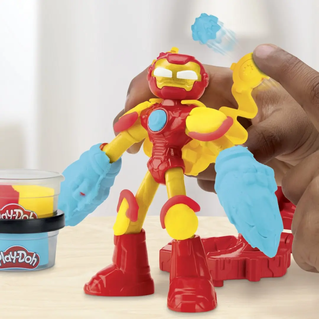 Play-Doh Marvel Iron Man Explosie-launcher - Speelset met actiefiguur - afbeelding 6 van 6