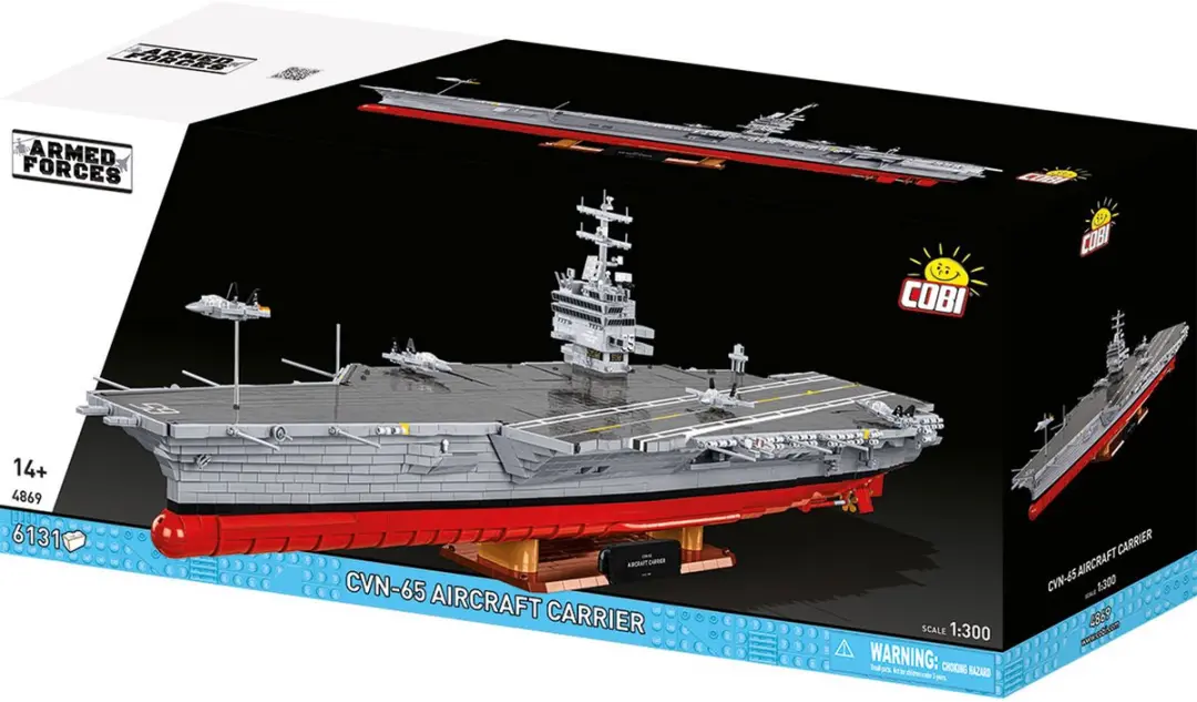 Cobi-bouwset met klemblokjes: vliegdekschip CVN-65, 6131 onderdelen, 4869