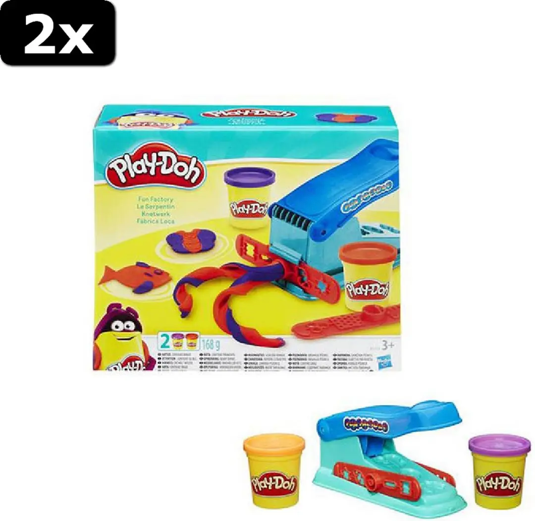 2x Play-Doh Basic Fun Factory