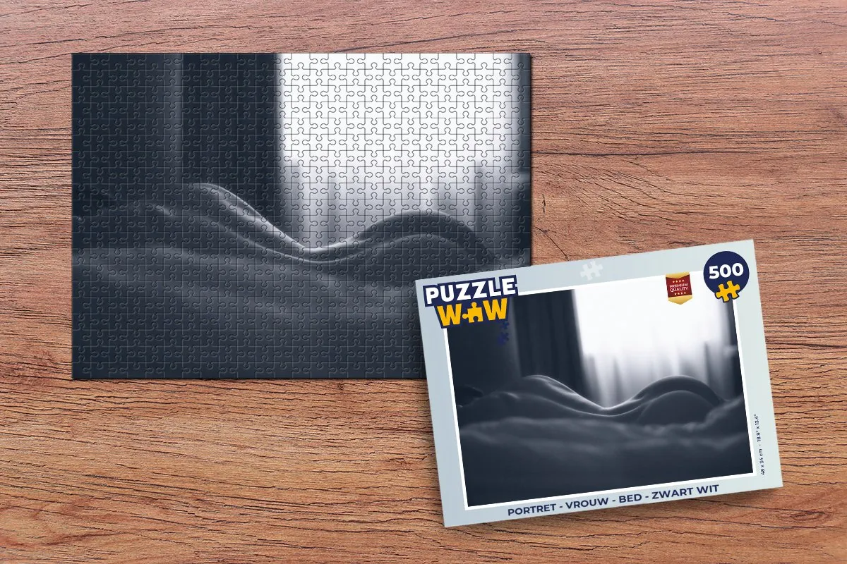 PuzzleWow Portret Bed Puzzel 500 Stuks - Multicolor