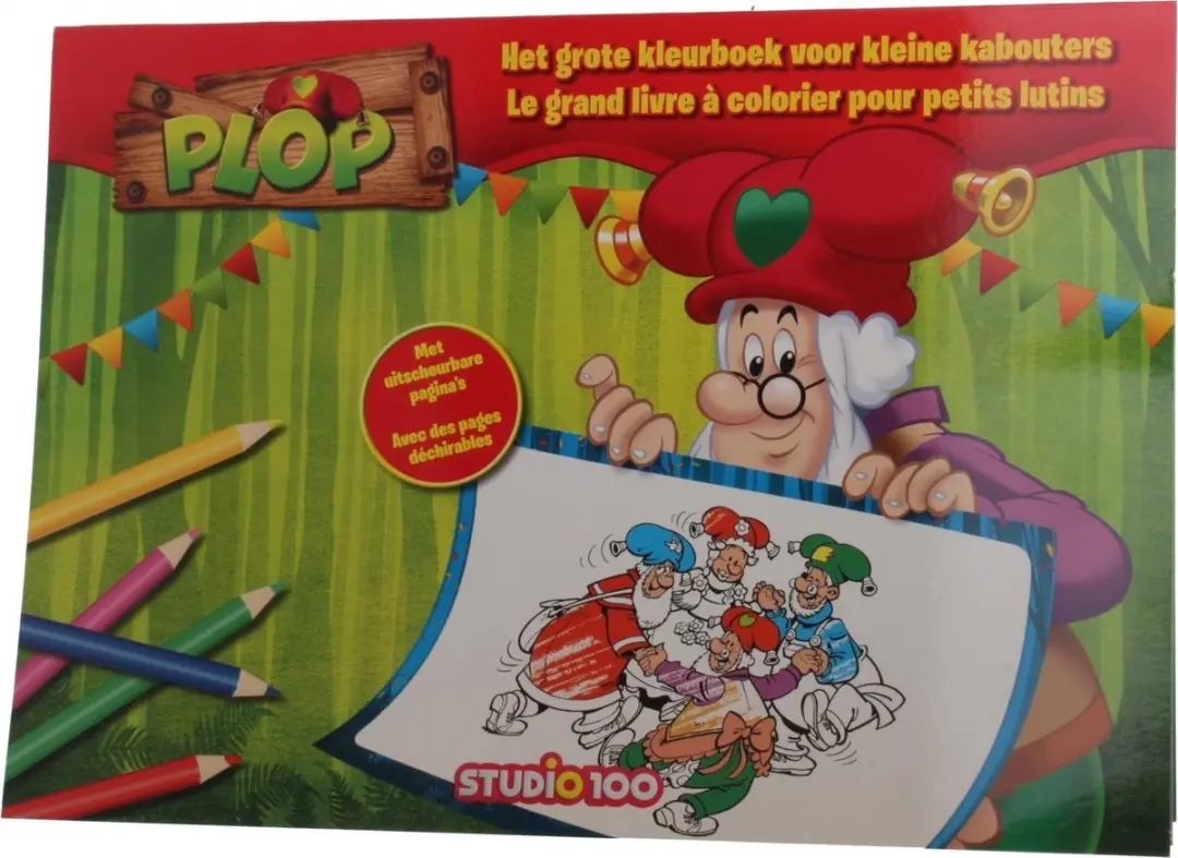 Studio 100 Kabouter Plop Kleurboek 34 Cm