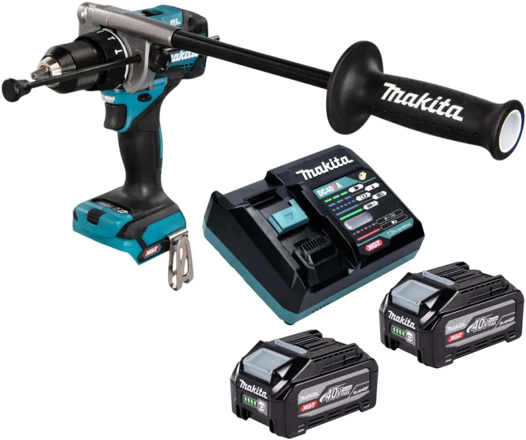 Makita HP 001 GU201 accu-slagboormachine 40 V max. 140 Nm borstelloos + 2x accu