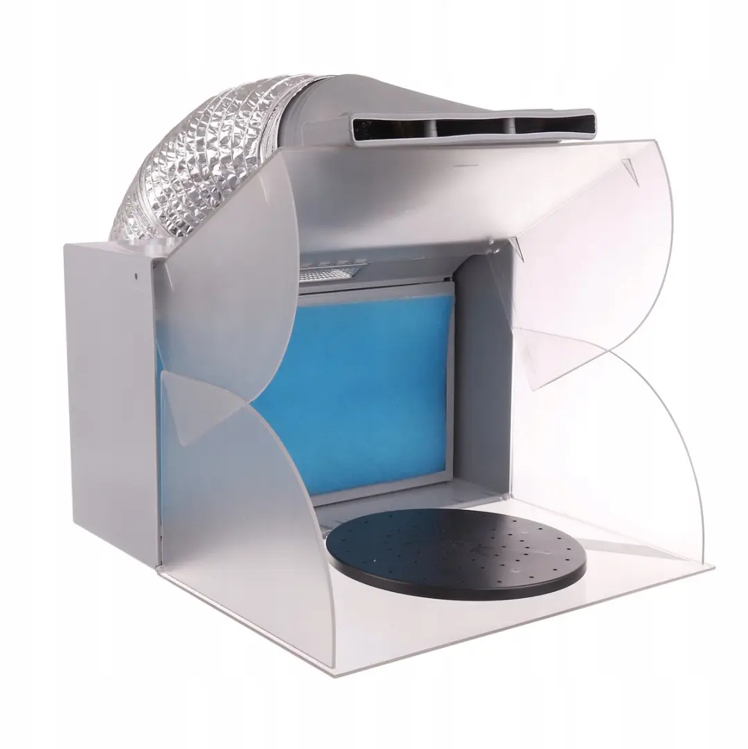 Draagbare Spuitcabine BD-512A met Rol en LED Verlichting