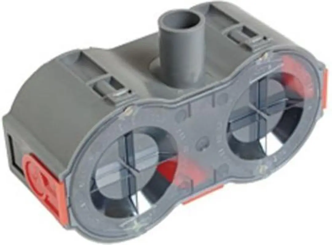 Attema duoinbouwdoos UD50 koppelbaar met tuit 16mm (5/8 ) met label