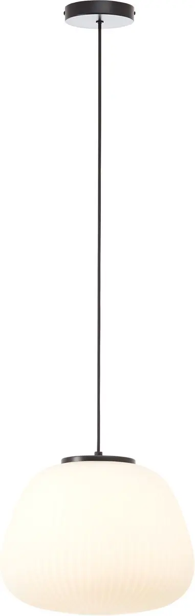 Brilliant Hanglamp Kaizen zwart met wit Ø 35cm