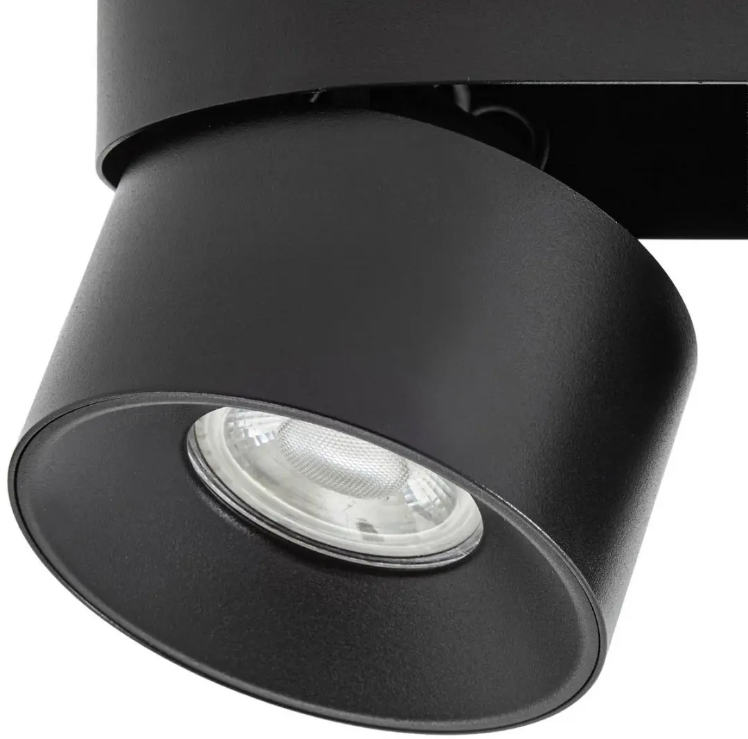 PRIOS Downlight 2-lichts GU10 - 10W - Zwart - afbeelding 4 van 6