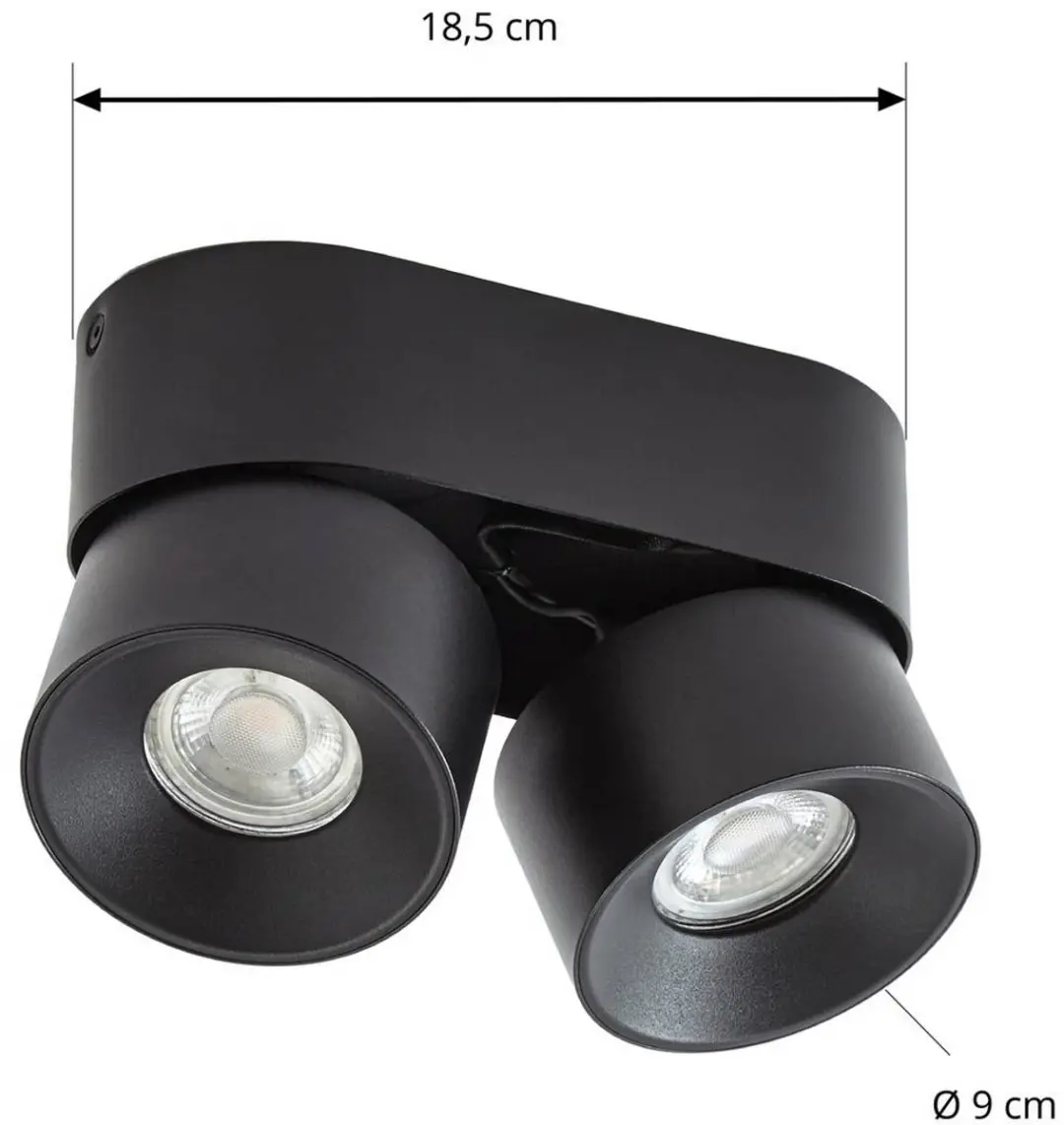 PRIOS Downlight 2-lichts GU10