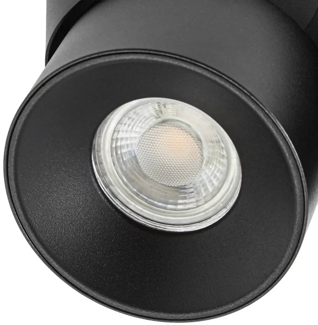 PRIOS Downlight 2-lichts GU10 - 10W - Zwart - afbeelding 6 van 6
