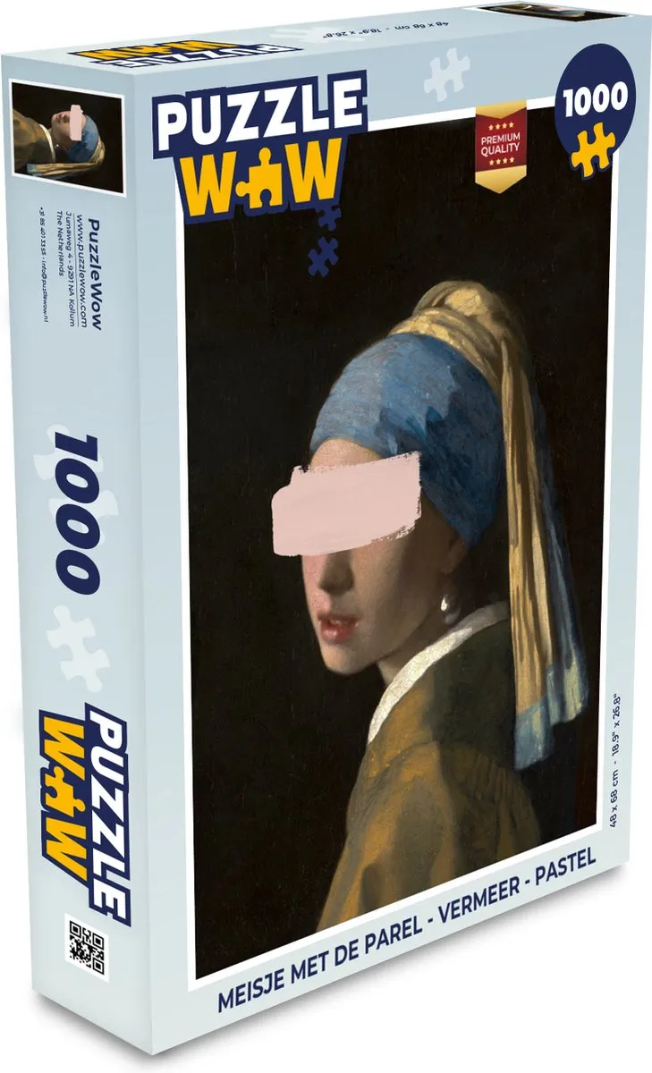 PuzzleWow Vermeer Legpuzzel 1000 Stuks