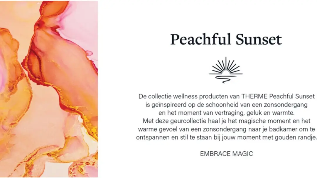 Therme Peachful Sunset Shower Satin - 6x200ml