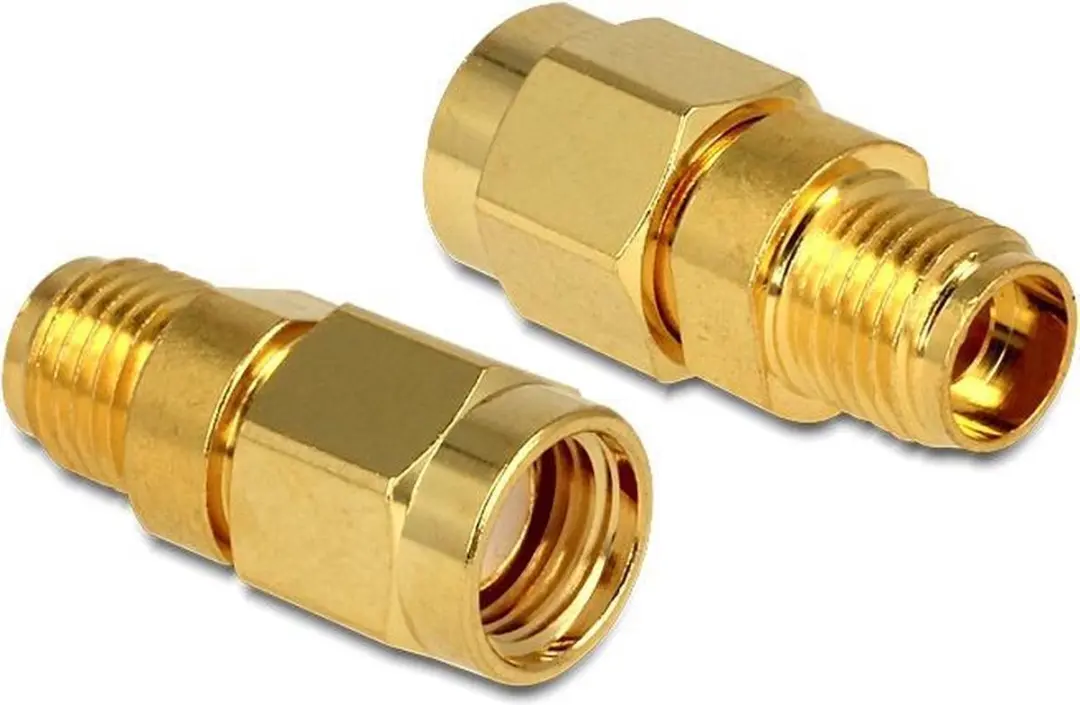 Nedis RP-SMA naar SMA Adapter 50 Ohm - Goud