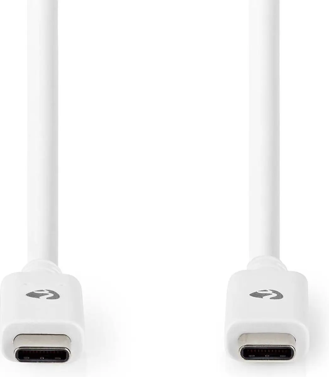 Nedis USB-C Kabel CCGW64750WT10 100W 4K@60Hz 1m - Wit