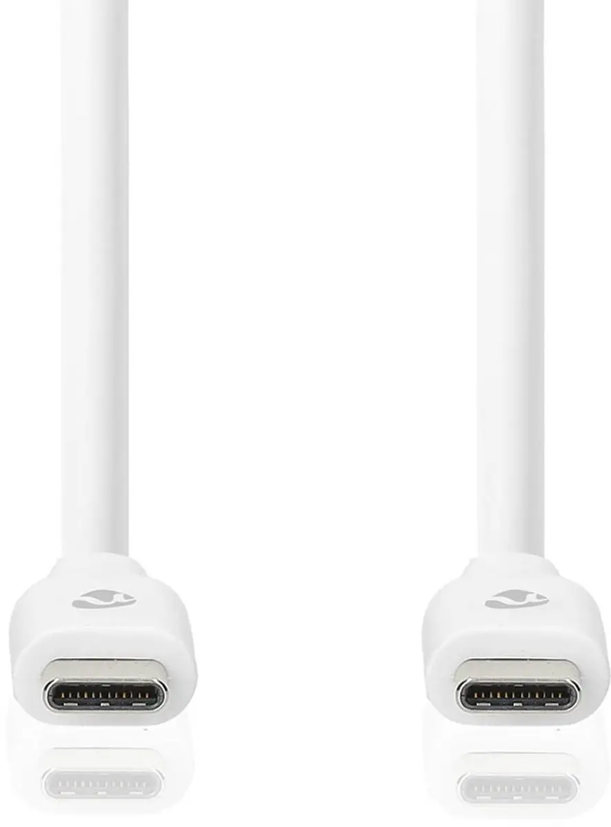 Nedis USB-C Kabel CCGW64750WT10 100W 4K@60Hz 1m - Wit - afbeelding 6 van 6