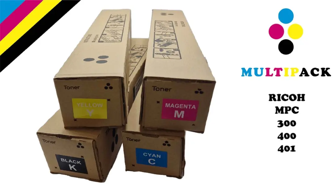 Multipack Toner Ricoh MP C300 / 400 / 401  BK / C / M / Y