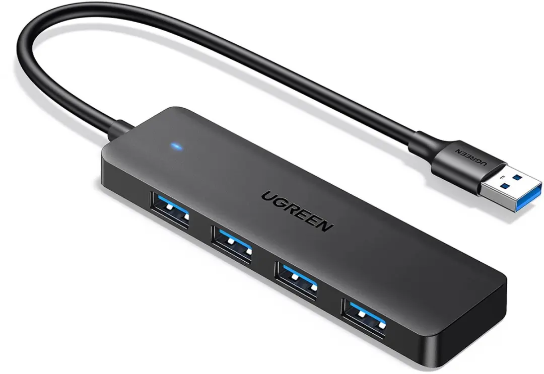 Ugreen 25851 USB-A Hub 4x USB-A - Zwart