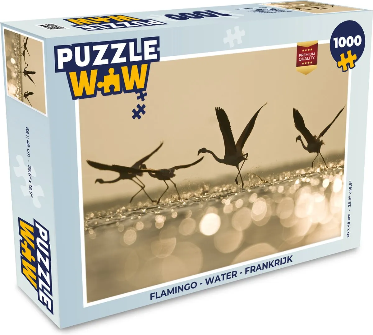 PuzzleWow Flamingo Water Frankrijk Legpuzzel 1000 Stuks