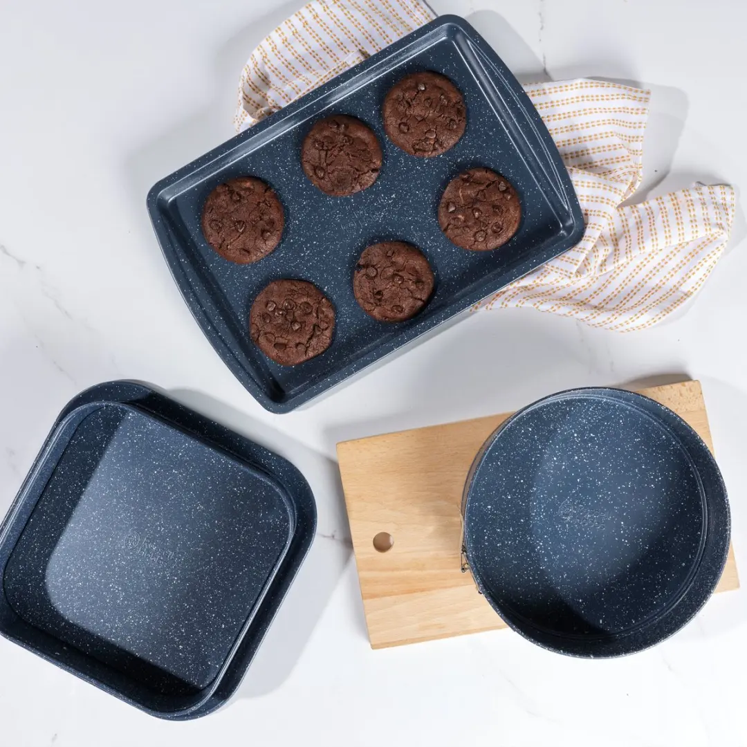Russell Hobbs Nightfall Stone Bakplaat 38cm - Blauw Marmer