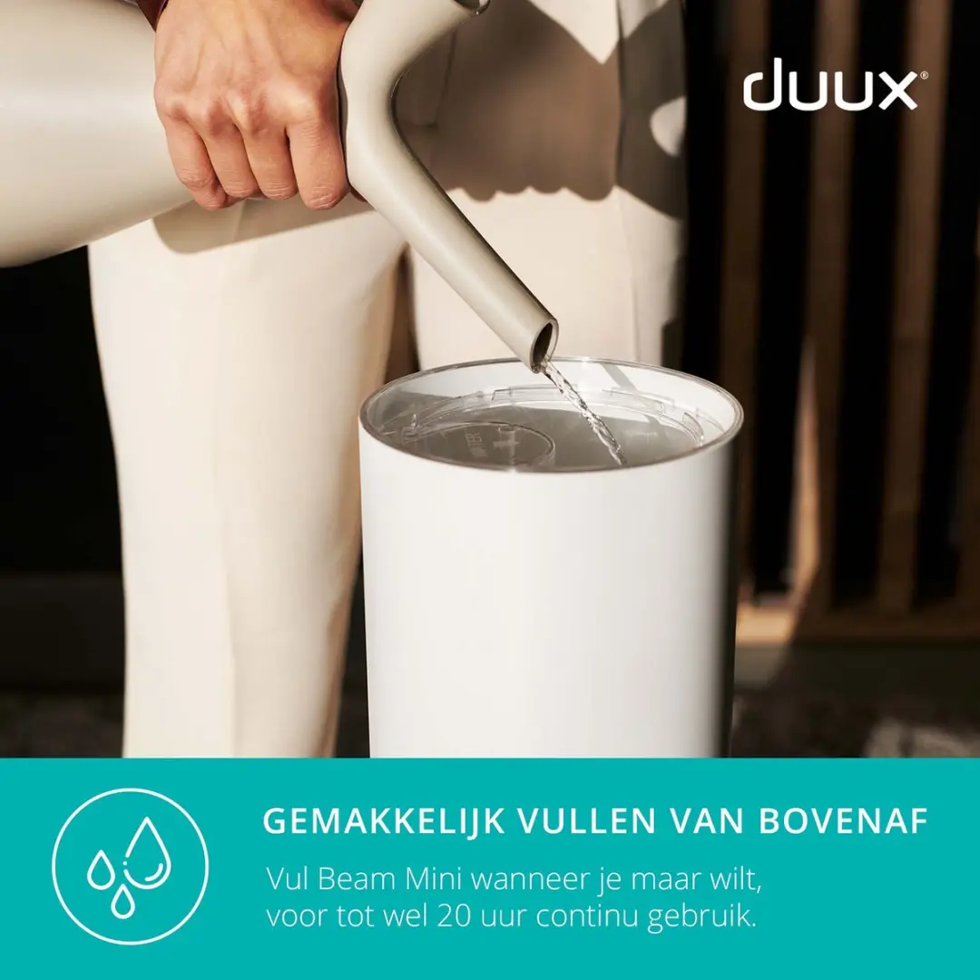 Duux Beam Mini 2 Luchtbevochtiger 3L - 300ml/u - Wit