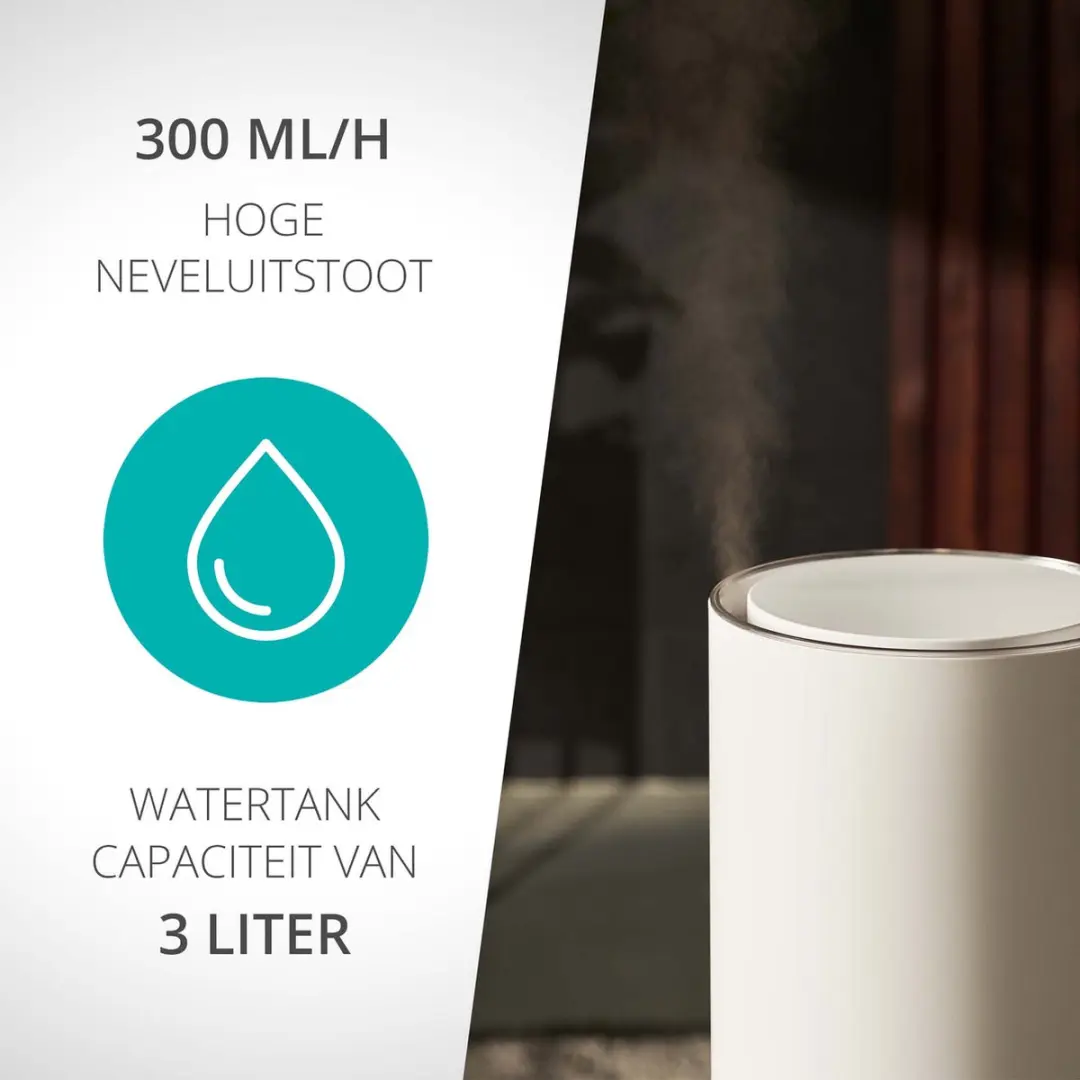 Duux Beam Mini 2 Luchtbevochtiger 3L - 300ml/u - Wit