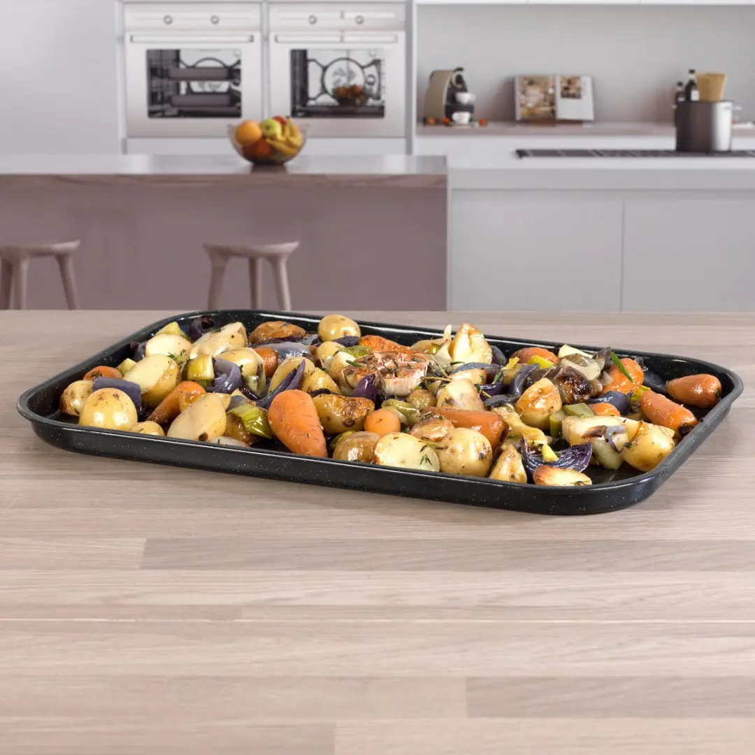 Russell Hobbs Vitreous Enamel Bakplaat 40cm - Zwart