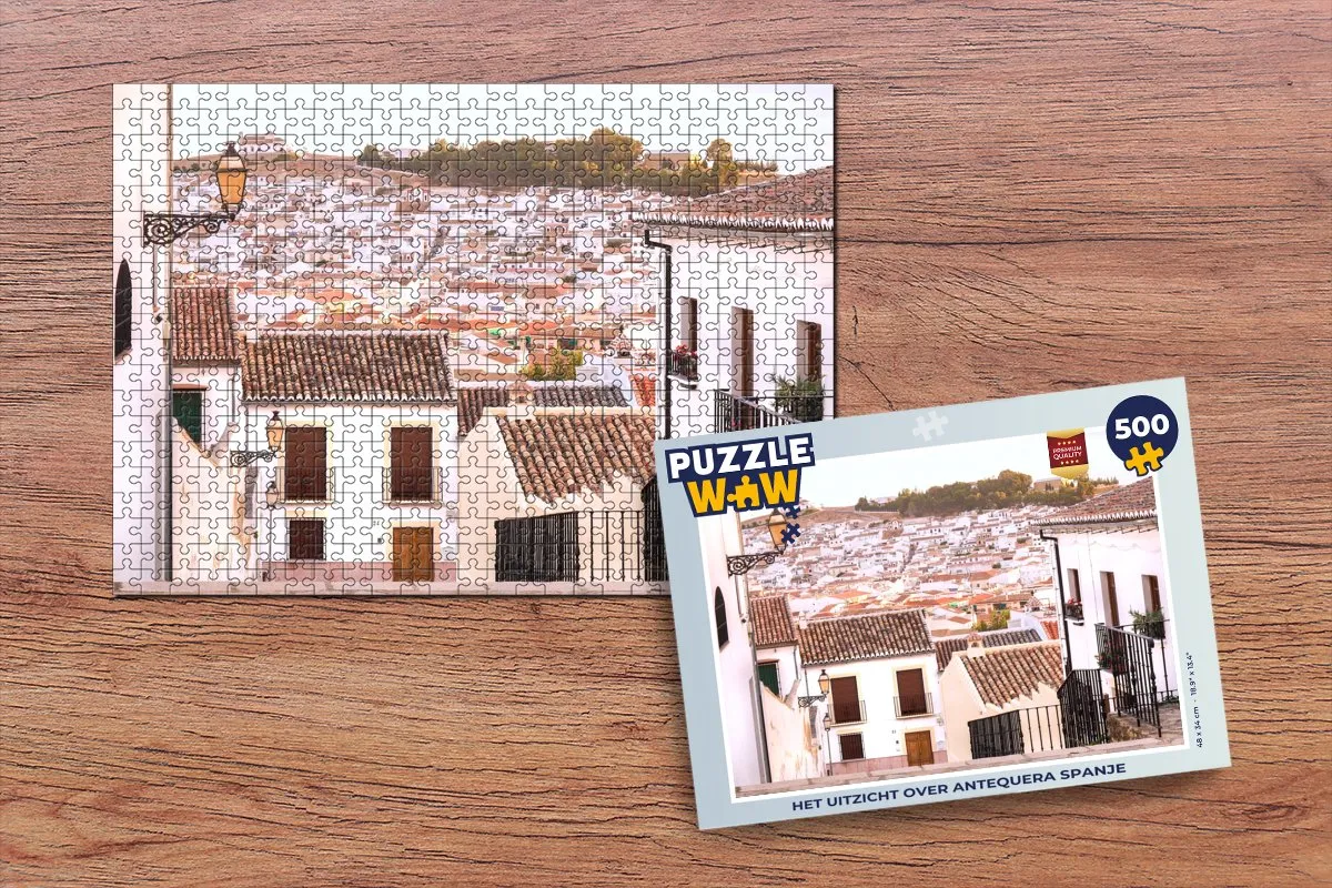PuzzleWow Het uitzicht over Antequera Spanje Legpuzzel 500 Stuks