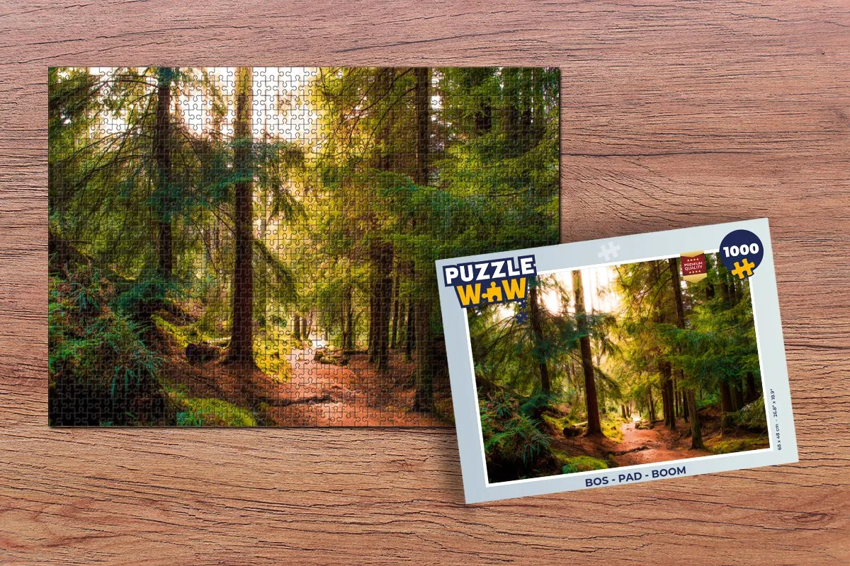 PuzzleWow Legpuzzel Bos - 1000 Stuks - Multicolor