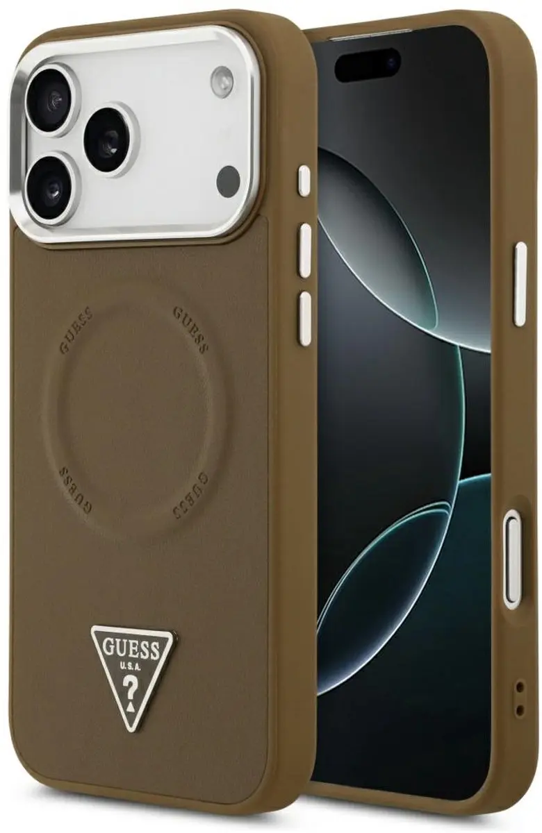 GUESS Triangle Logo Back Case Eco-Leather