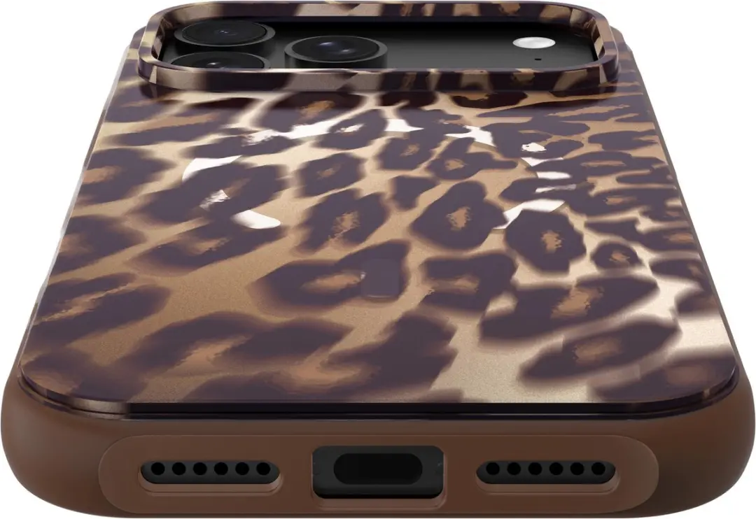 Laut Huex Wave Hoesje iPhone 18/17 Pro - Mocha Leopard - afbeelding 2 van 6