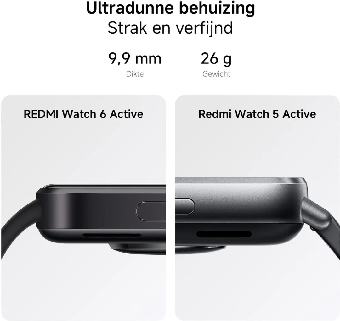 Xiaomi Redmi Watch 6 Active 1,85" AMOLED - 470mAh - Zwart