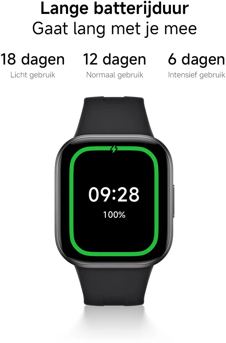 Xiaomi Redmi Watch 6 Active 1,85" AMOLED - 470mAh - Zwart