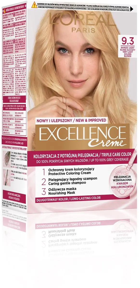 L'Oréal Paris Excellence 9.3 Permanent Haarverf - Zeer Licht Blond Goud
