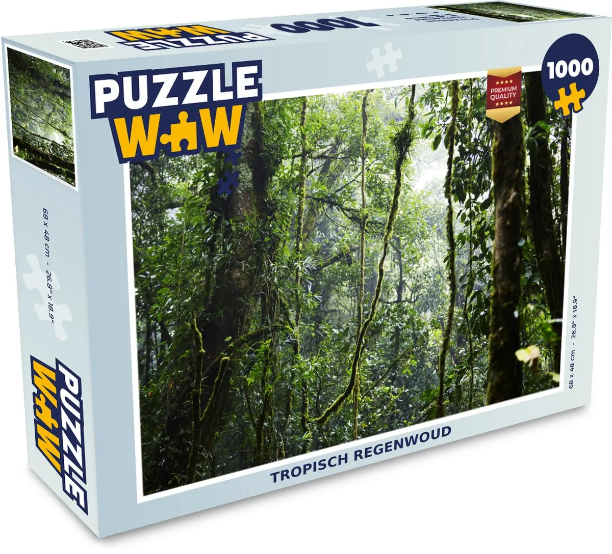 PuzzleWow Tropisch Regenwoud Legpuzzel 1000 Stuks