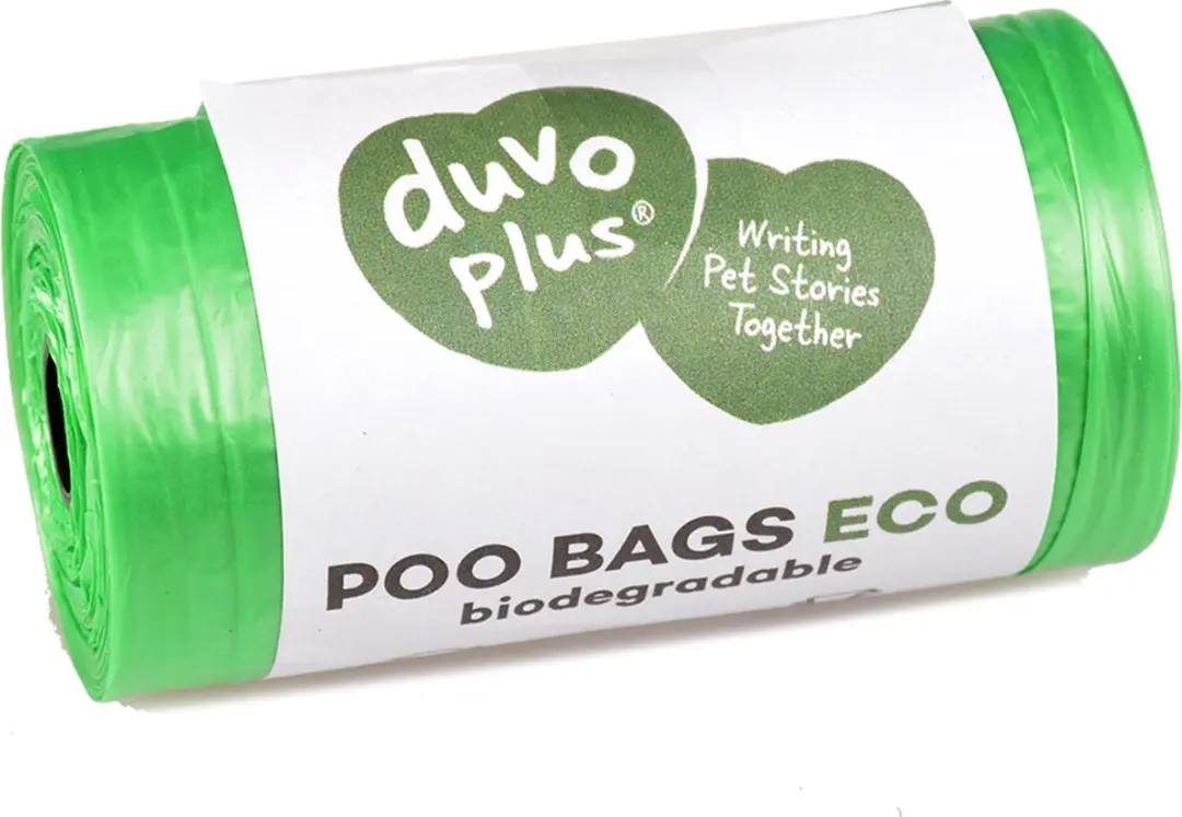 DuvoPlus Hondenpoepzakjes Eco Bio-afbreekbaar 160st - Groen