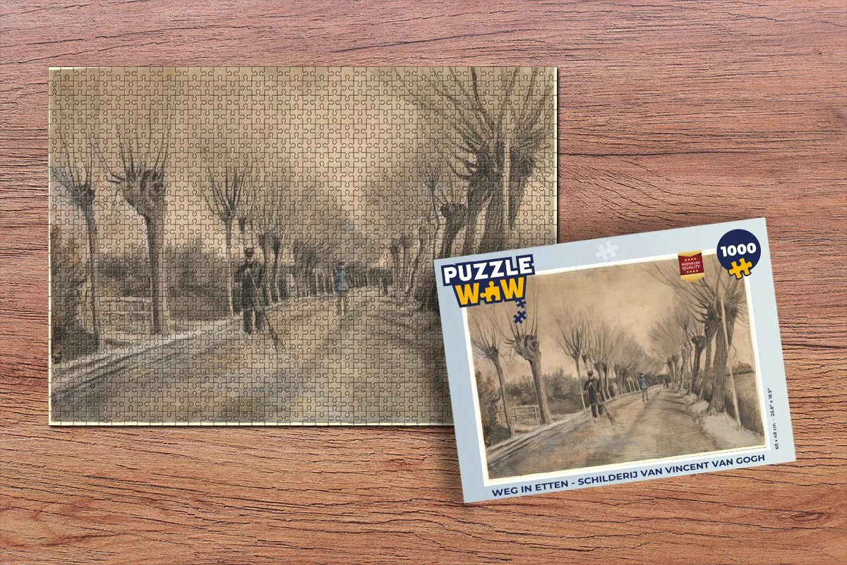 PuzzleWow Vincent van Gogh Weg in Etten Legpuzzel 1000 Stuks - Multicolor