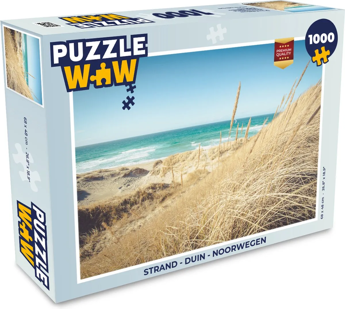 PuzzleWow Strand Duin Noorwegen Legpuzzel 1000 Stuks