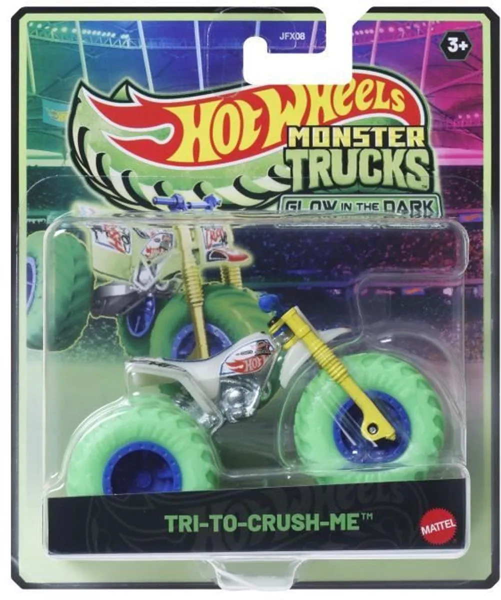 Hot Wheels Monster Truck JHY93 Glow in the Dark - Meerkleurig