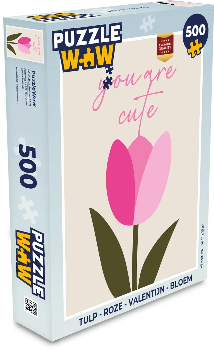 PuzzleWow Tulp Legpuzzel 500 Stuks