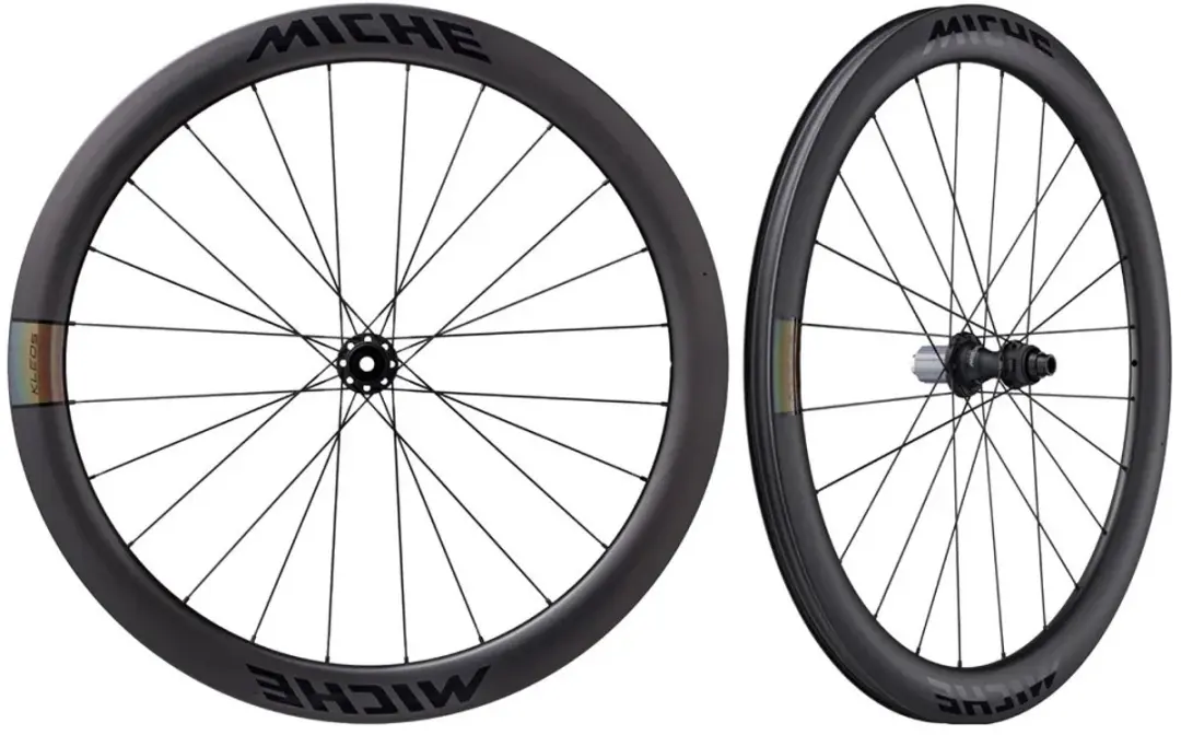 Miche Kleos 50 Cl Disc Clincher Racefiets Wielset Zilver 12 x 100/12 x 142 mm /