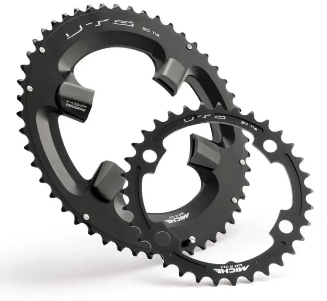 Miche Super11 Utg Interior 4b Shimano Ultegra 6800 110 Bcd Kettingblad Zwart 39t