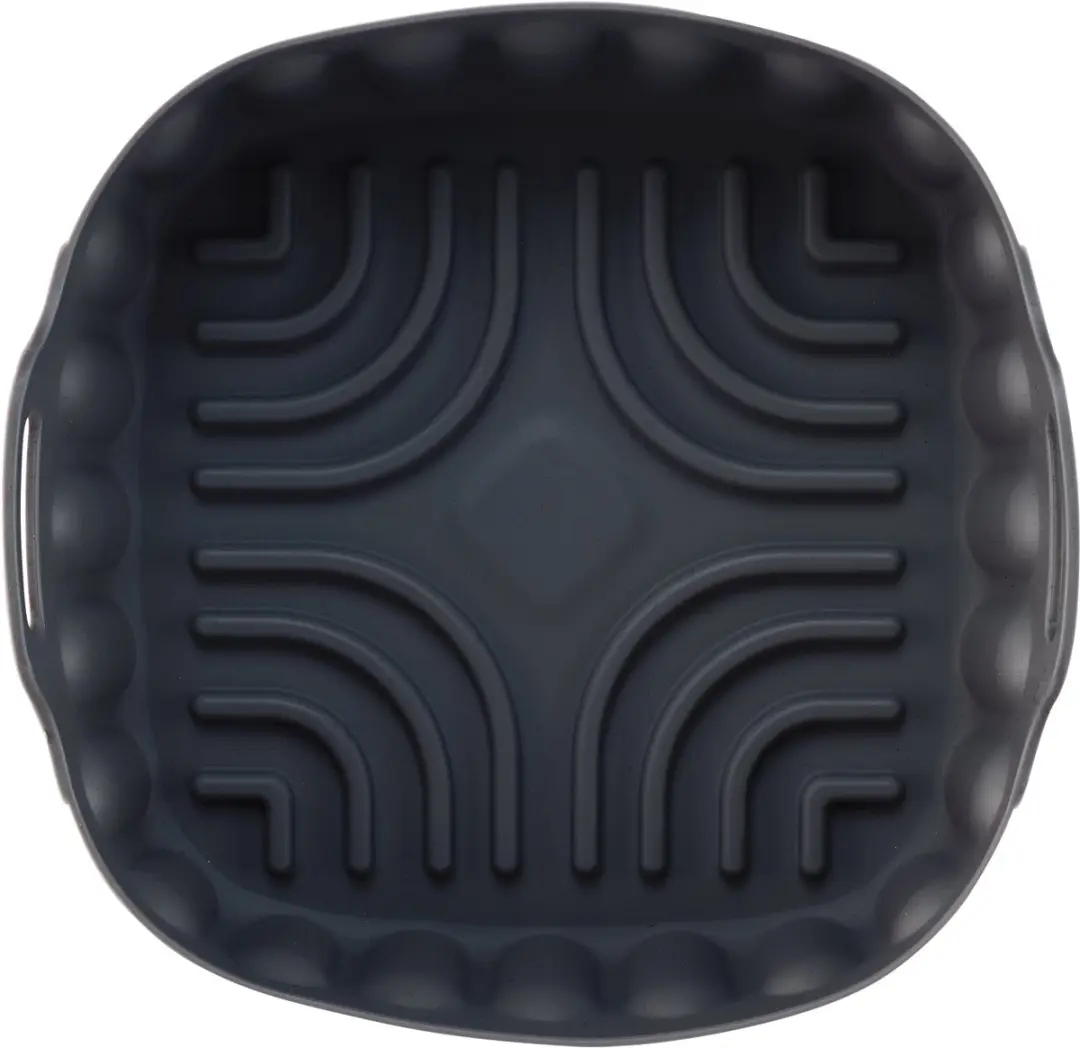 Westmark Vierkante Siliconenvorm Airfryer 18,5x18,5x5cm - Zwart - afbeelding 5 van 5