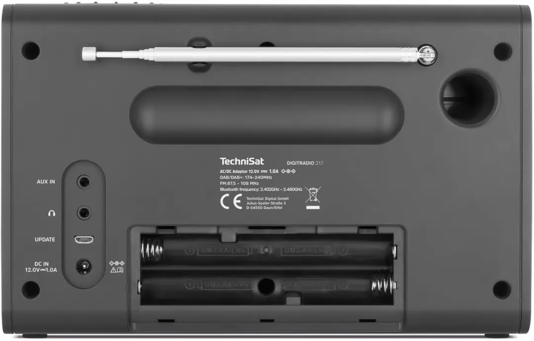 Technisat DIGITRADIO 217 Draagbare DAB+ Radio - Zwart - afbeelding 6 van 6