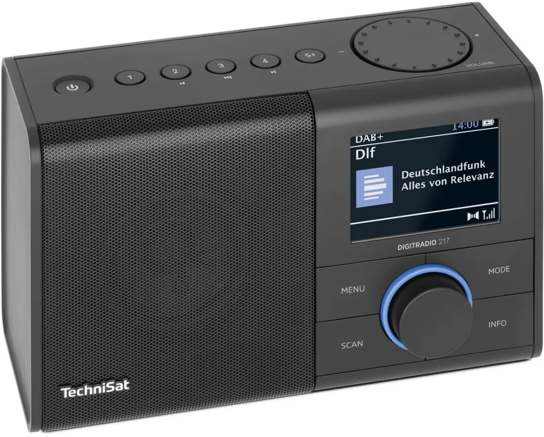 Technisat DIGITRADIO 217 Draagbare DAB+ Radio - Zwart - afbeelding 2 van 6