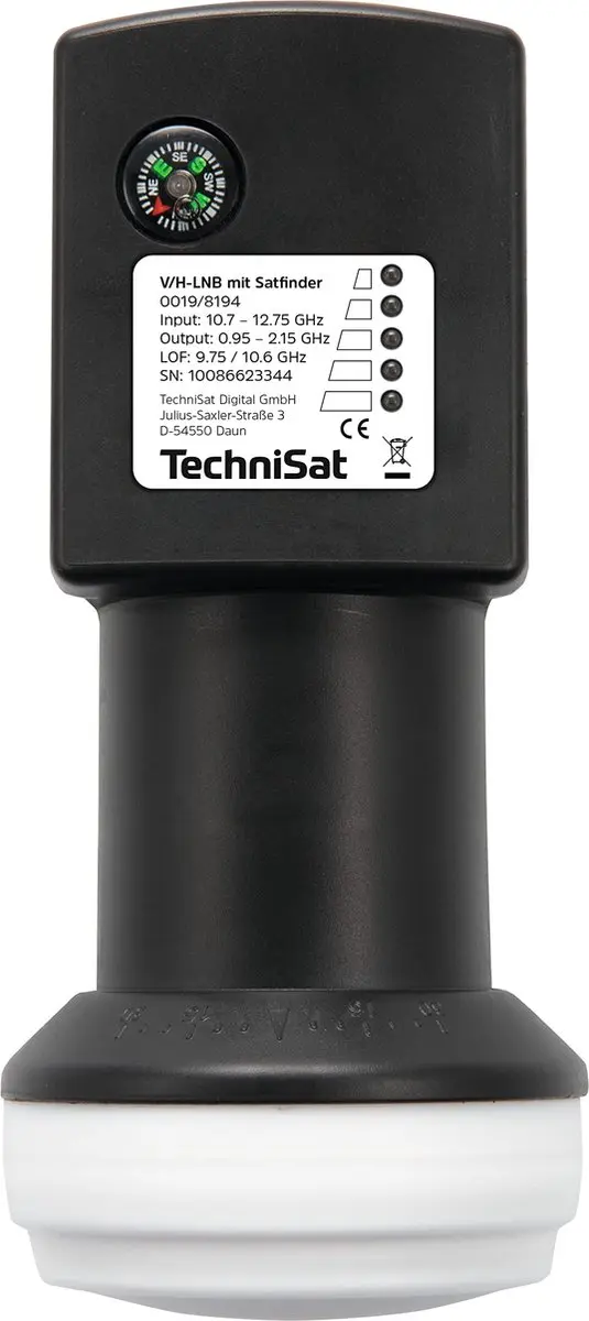 Technisat Universele LNB met Zoeker - 40mm - Zwart - afbeelding 4 van 4