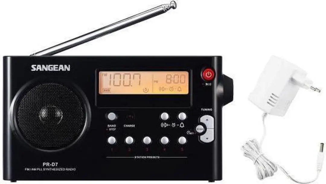 Sangean PR-D7 Draagbare Radio - Zwart