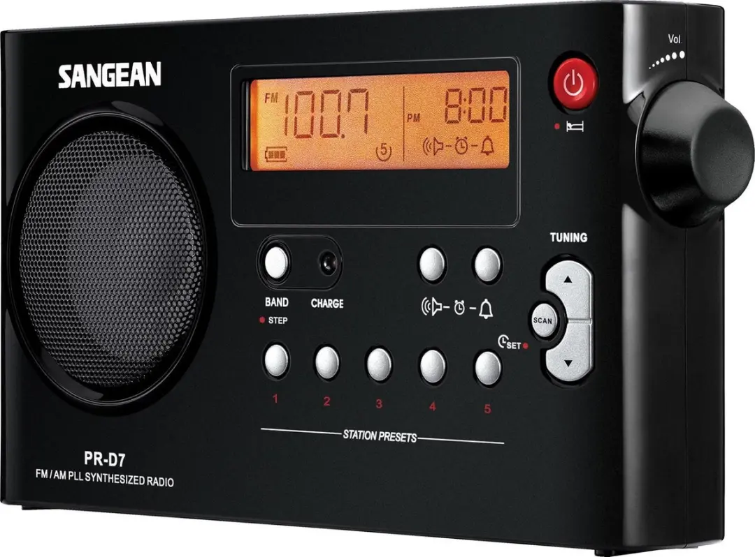 Sangean PR-D7 Draagbare Radio - Zwart